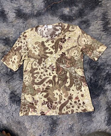 T-Shirt mit Blumenmuster