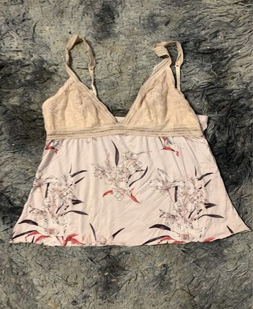 Floral Print Spaghetti-Top
