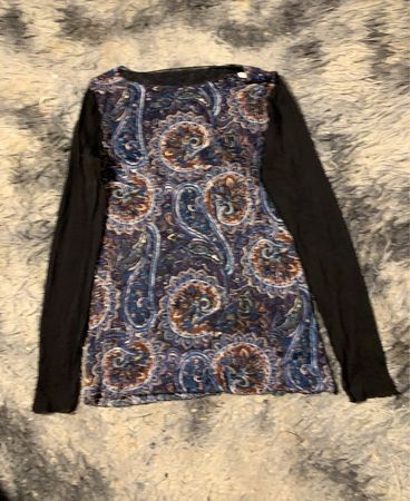 Langarmoberteil mit Paisleymuster