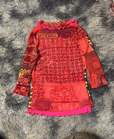 CAP JULUCA Rote Druck Tunika-Bluse