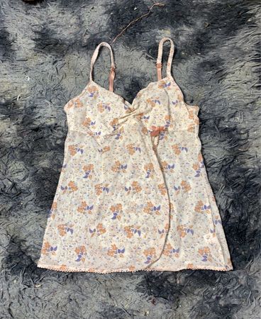 Blumenmuster Trägerkleid