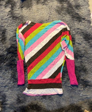 Langarm gestreiftes T-Shirt