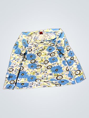 Langarmbluse mit floralem Druck