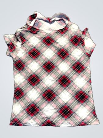 Karierte Rollkragenbluse