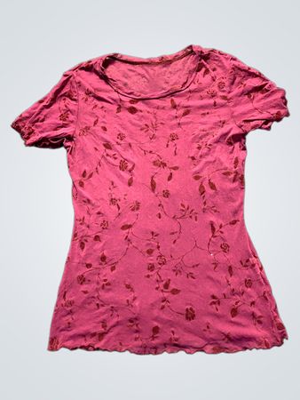 Pink floral print T-Shirt
