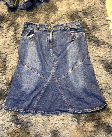 Denim A-Linie Rock