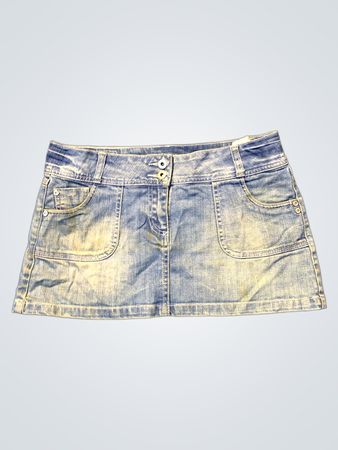 Blauer Jeans-Minirock