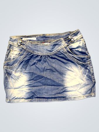 Blauer Denim-Minirock