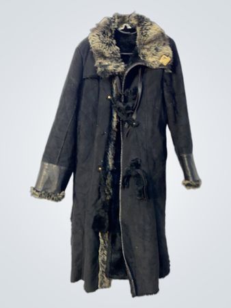 Black Fur Lined Coat