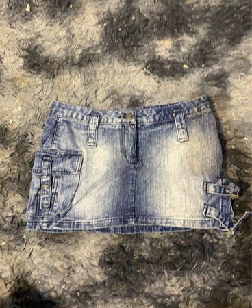 Denim Cargo Minirock
