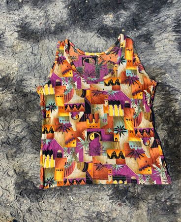 Tanktop mit geometrischem Muster