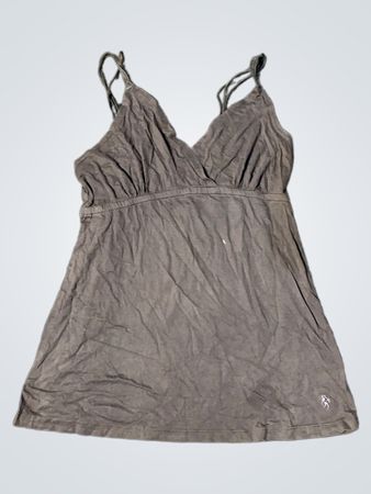 Dunkelgraues Spaghetti-Trägerkleid