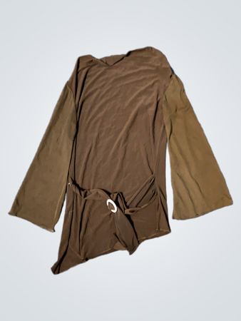 Braune Tunika mit Gürteldetail