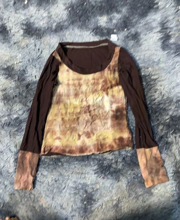 Langarm-Tie-Dye-Oberteil