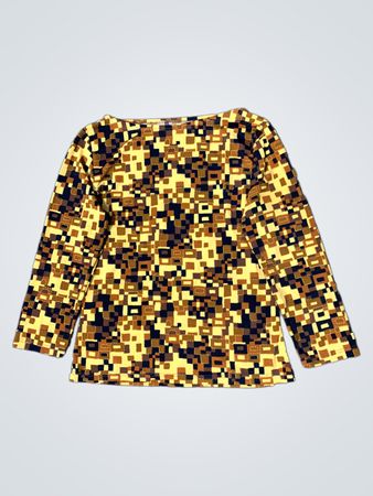 Langarmshirt mit pixeliertem Muster