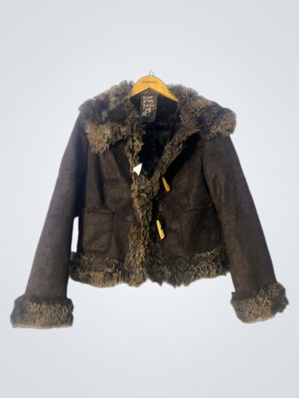 Brown Faux Fur Lined Jacket