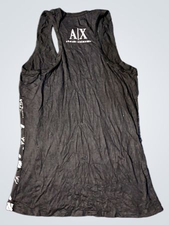 Armani Exchange Black Logo Tank Top