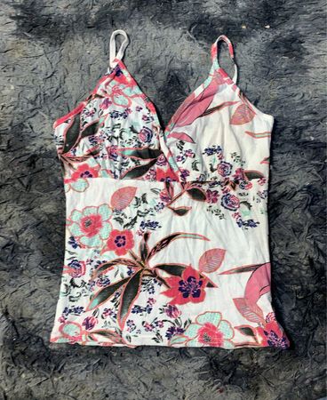 Floral Print Spaghetti-Top