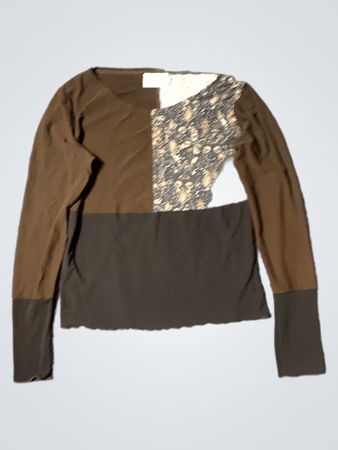 Isartoria Fatto a Mano Made in Italy Patchwork Langarmoberteil