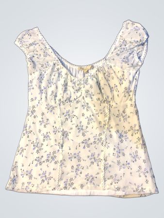 Eve Collection Weißes Blumendruck-Top