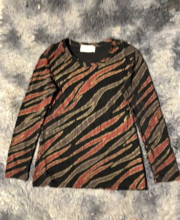 Langarmshirt mit abstraktem Druck