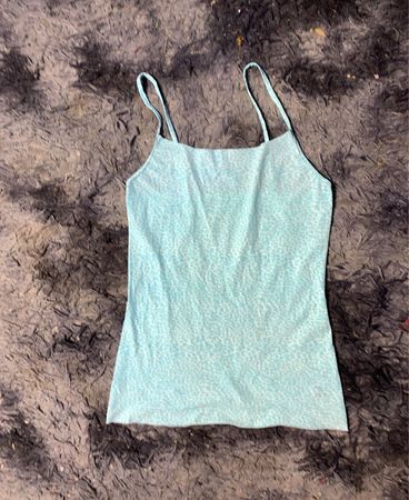 Blaues Leopardenmuster-Top