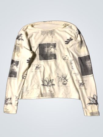 Langarm Grafik T-Shirt