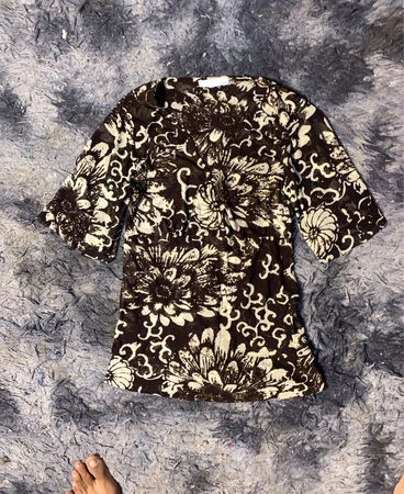 A.B.S. Essentials Floral Print Top