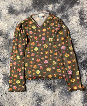 Crazy World Junge Mode Floral Mesh Top
