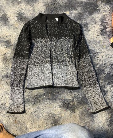 Glitzernder Ombre-Cardigan