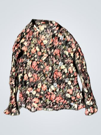 Janina Floral Print Langarmhemd