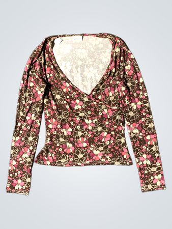 Pink Kiki Floral Langarmoberteil