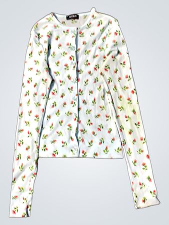 Kookai Floral Long Sleeve Cardigan