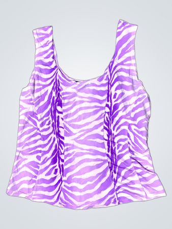 Lila Zebra-Print Tanktop
