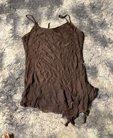 Braunes Cami-Slipkleid