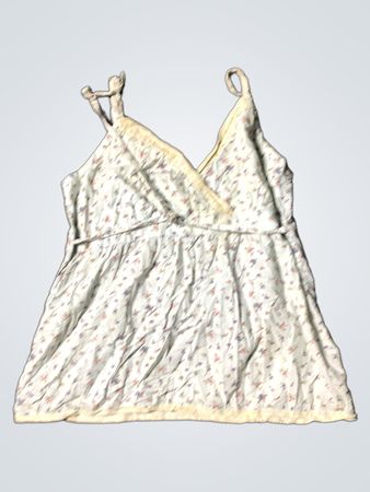 Floral Print Tanktop mit Spitzenbesatz