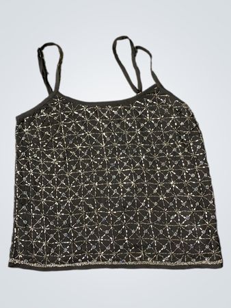 Schwarze Perlen-Camisole