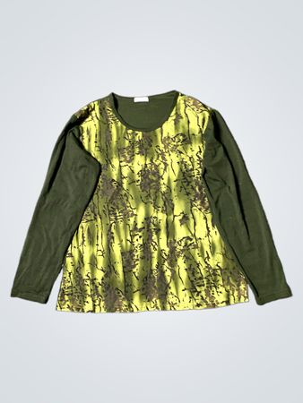 Langarm-T-Shirt mit abstraktem Druck