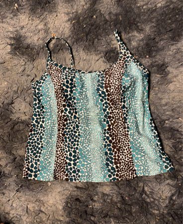 Tankini-Top mit Tierdruck