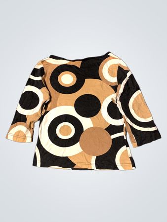 Langarmshirt mit geometrischem Kreisdruck