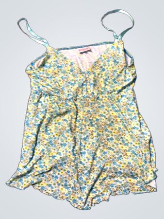 Floral Print Spaghettiträgershirt