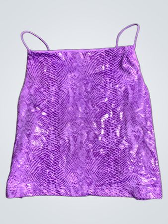 Lila Schlangenprint Tanktop