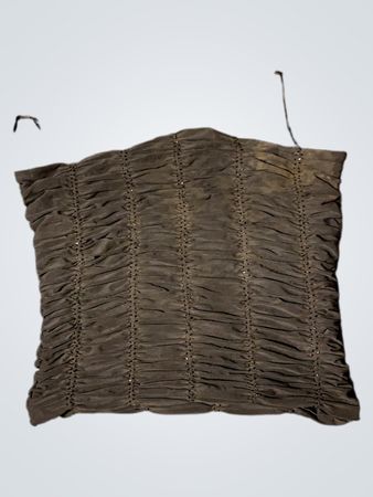 Schwarzes gerafftes Tanktop