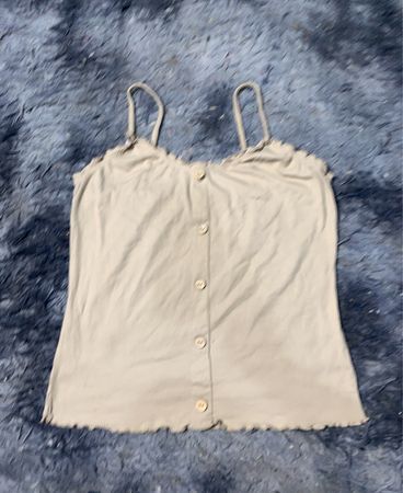 Rippenshirt mit Knöpfen