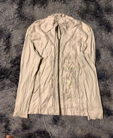 Beiger Zip-Up Hoodie