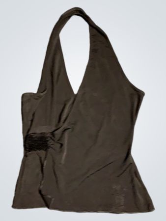 Schwarzes Haltertop