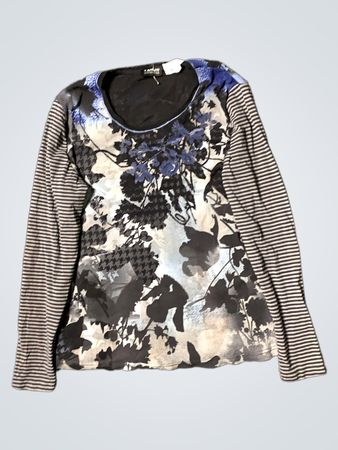 TAIFUN SEPARATES Floral Print Langarmshirt