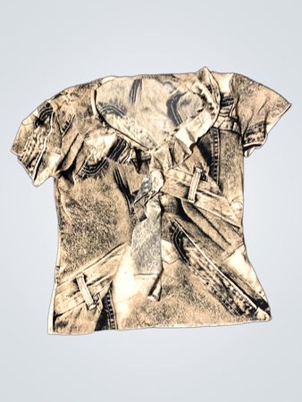 Denim Print T-Shirt
