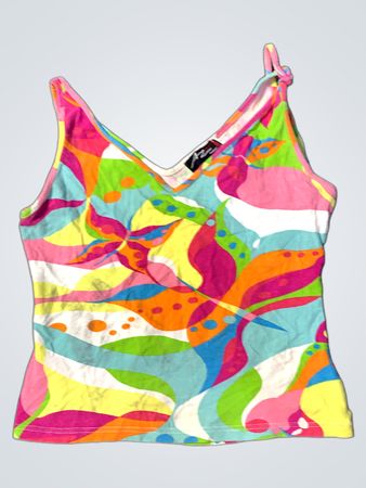 Buntes abstraktes Druck-Top