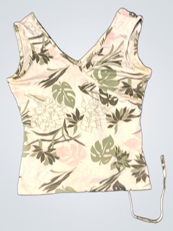 Damen V-Ausschnitt Tanktop mit floralem Druck